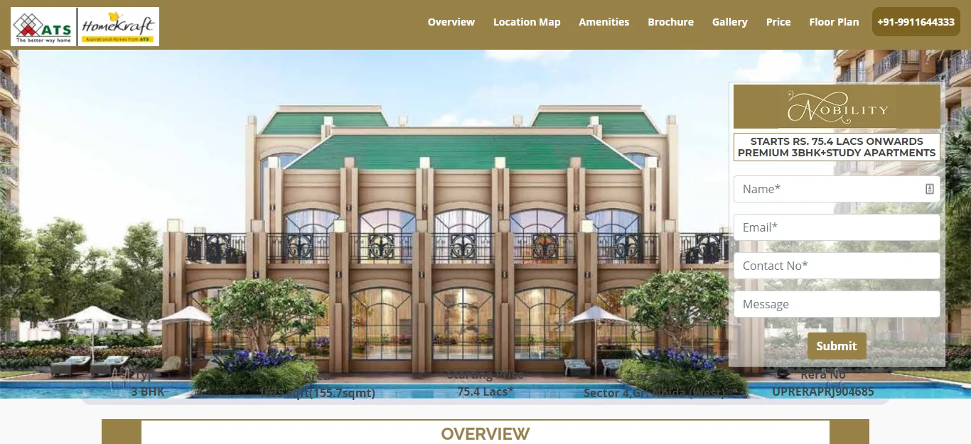 ATS Homekraft Nobility project website