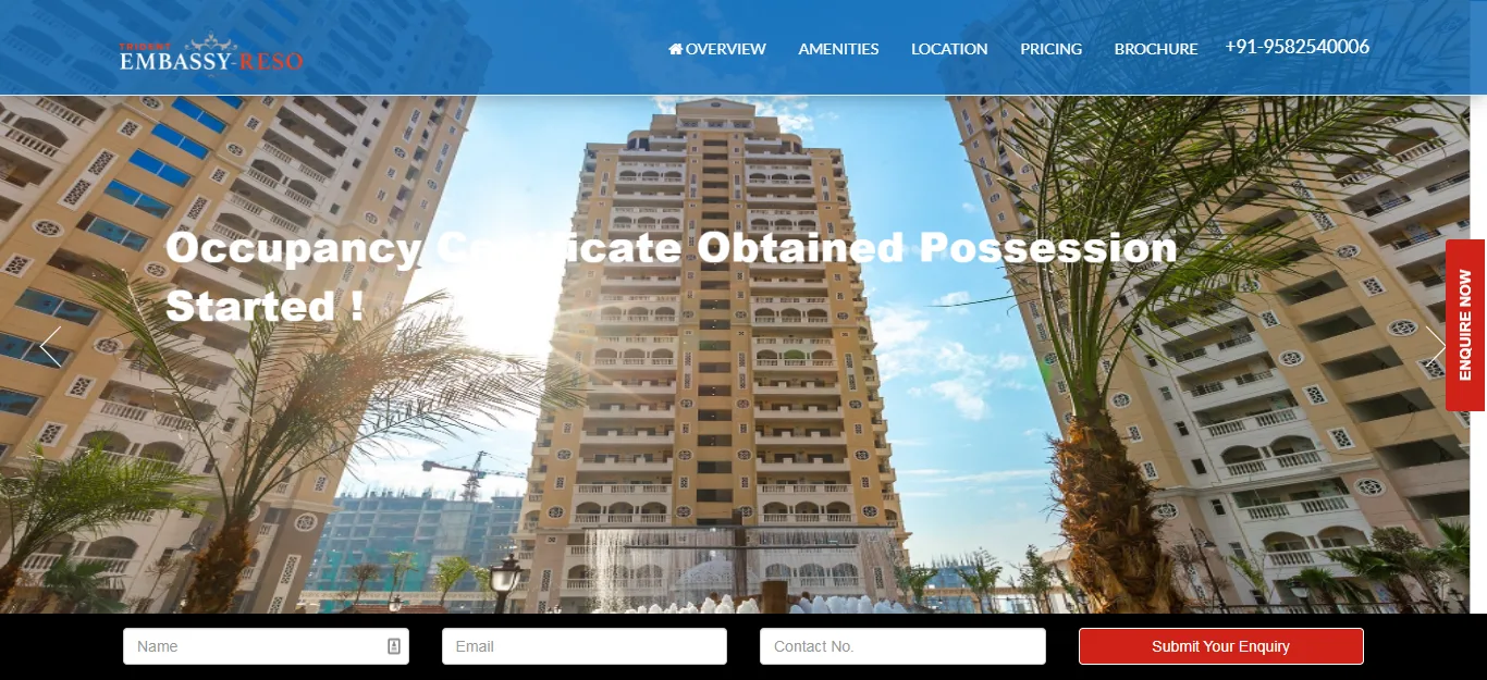 Embassy Possession campaign project website